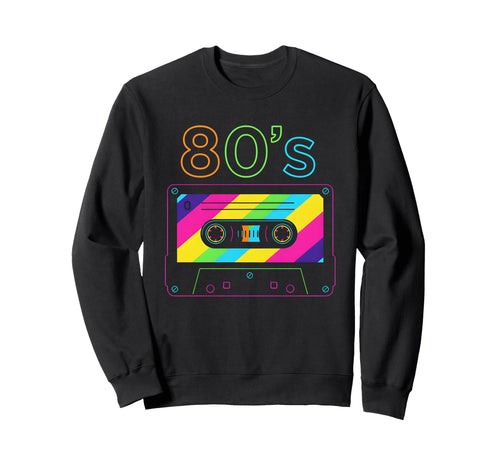 Iconic Cassette Rainbow 80S Mixtape Sweatshirt - Streetwear Style Unisex - T-Shirt, Sweatshirt, Hoodie