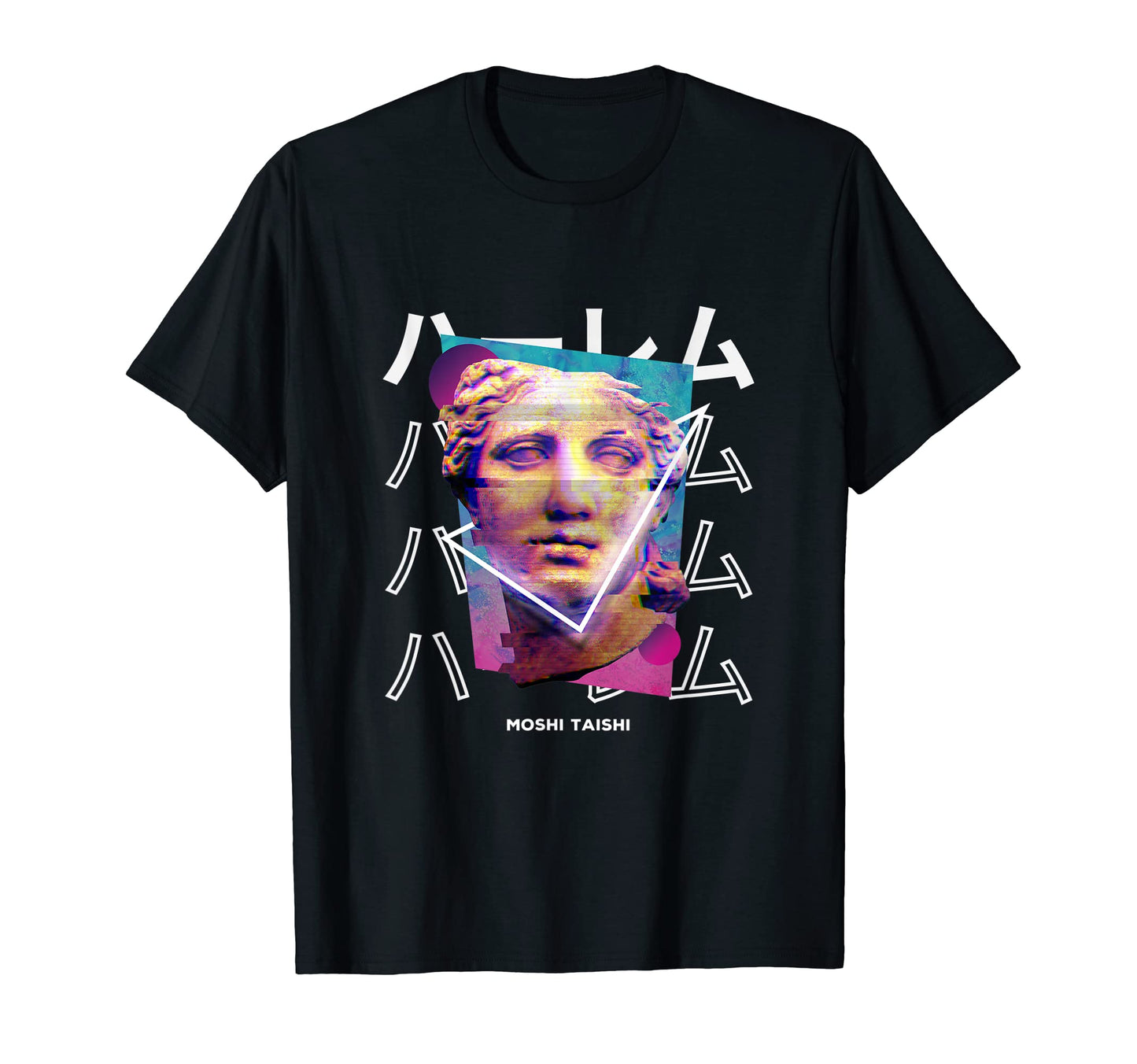 Vaporwave Statue Aesthetic Art T-Shirt - Fun Novelty Design Men Women - T-Shirt, Sweatshirt, Hoodie