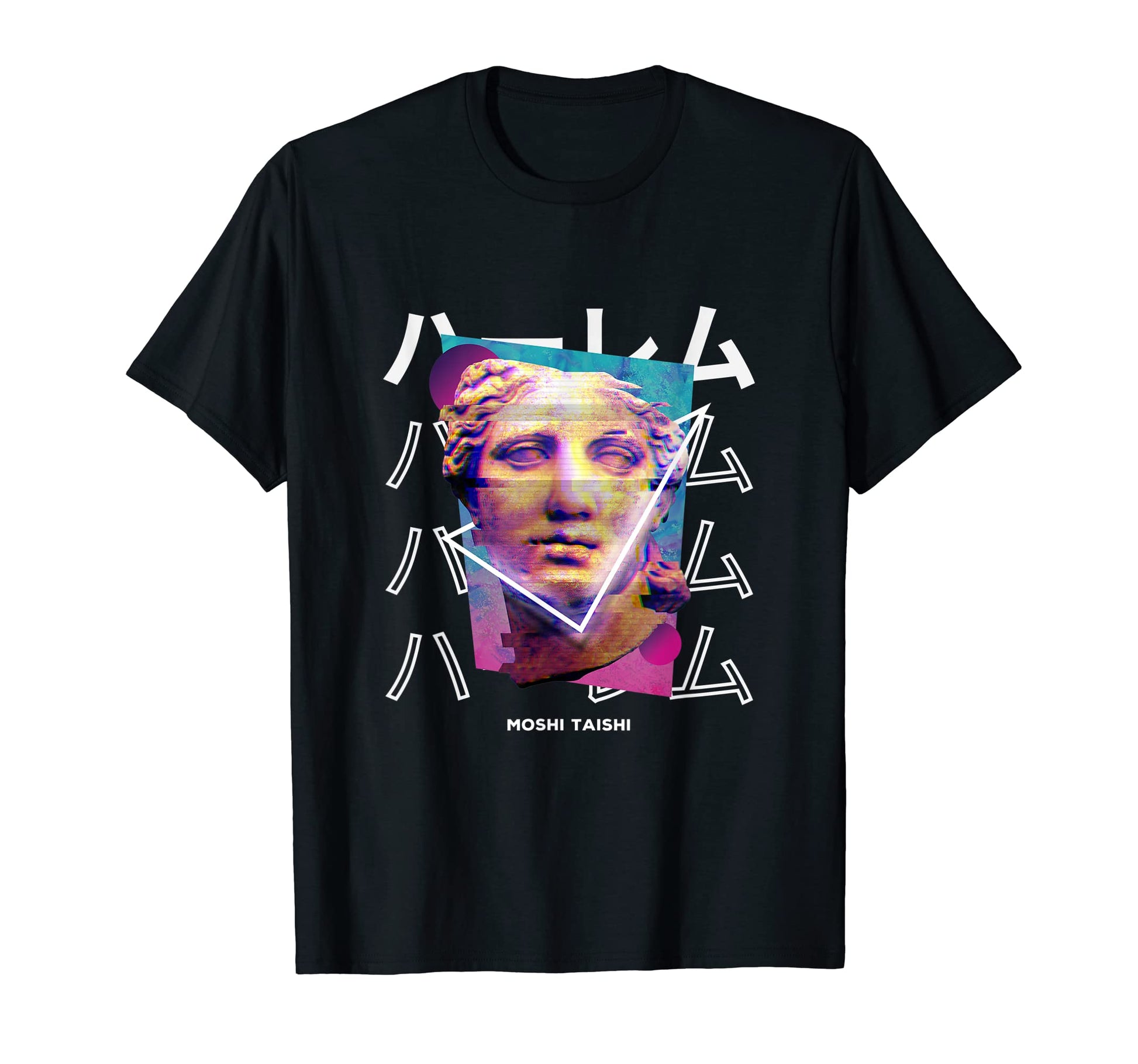 Vaporwave Statue Aesthetic Art T-Shirt - Fun Novelty Design Men Women - T-Shirt, Sweatshirt, Hoodie
