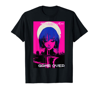 Japanese Vaporwave Sad Anime Indie T-Shirt - Streetwear Style Men Women - T-Shirt, Sweatshirt, Hoodie