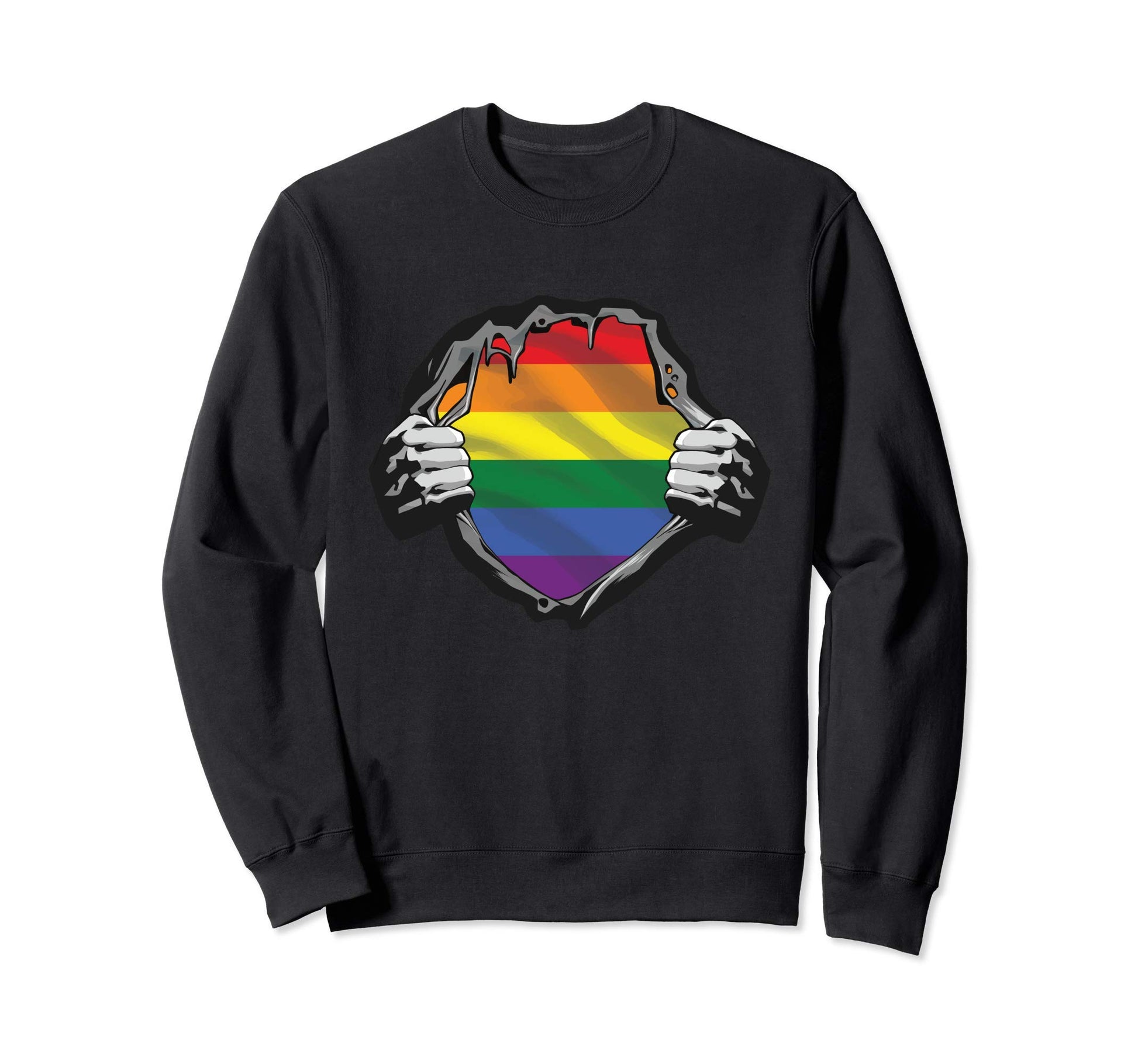 Lgbt Rainbow Flag Gap Prides Lesbian Sweatshirt - Aesthetic Graphic Unisex - T-Shirt, Sweatshirt, Hoodie