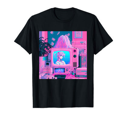 Vaporwave Aesthetic 90S Egirl Japanese Art T-Shirt - Unique Graphic Unisex - T-Shirt, Sweatshirt, Hoodie