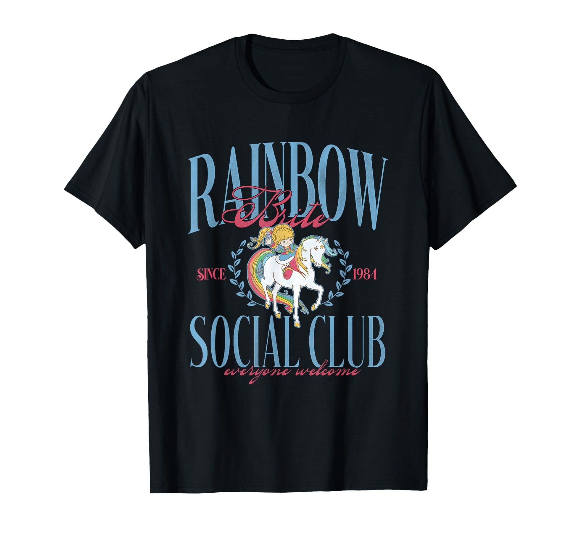 Rainbow Brite Social Club Since 1984 T-Shirt - Graphic Print Men Women - T-Shirt, Sweatshirt, Hoodie