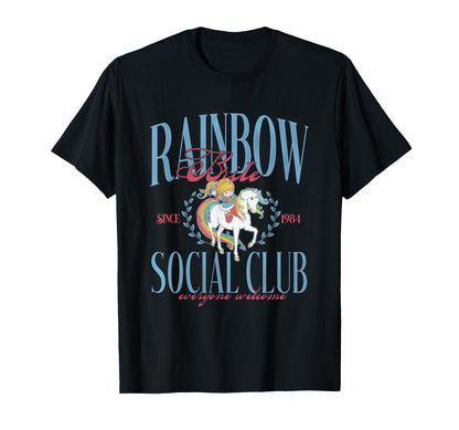 Rainbow Brite Social Club Since 1984 T-Shirt - Graphic Print Men Women - T-Shirt, Sweatshirt, Hoodie