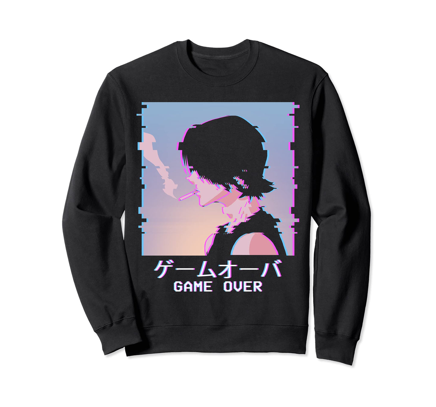Japanese Vaporwave Aesthetic Anime Sweatshirt - Novelty Apparel Men Women - T-Shirt, Sweatshirt, Hoodie