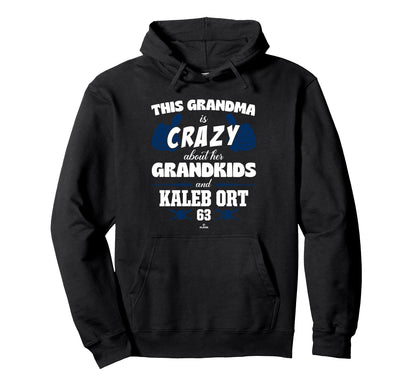 Grandma Crazy Kaleb Ort Houston Baseball Hoodie - Streetwear Style Unisex - T-Shirt, Sweatshirt, Hoodie