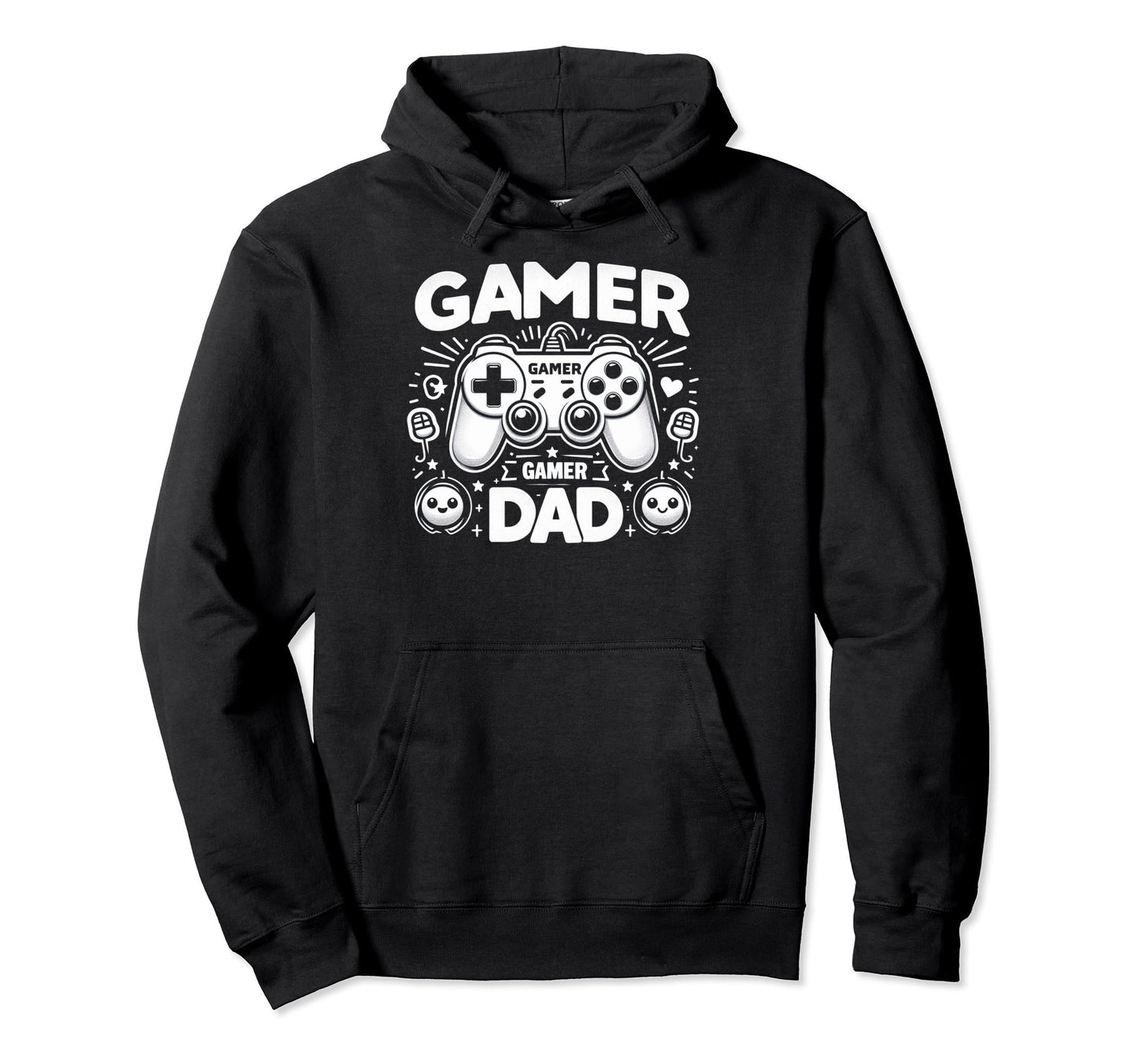 Gamer Dad Game Controller Gaming Hoodie - Fun Novelty Design Men Women - T-Shirt, Sweatshirt, Hoodie