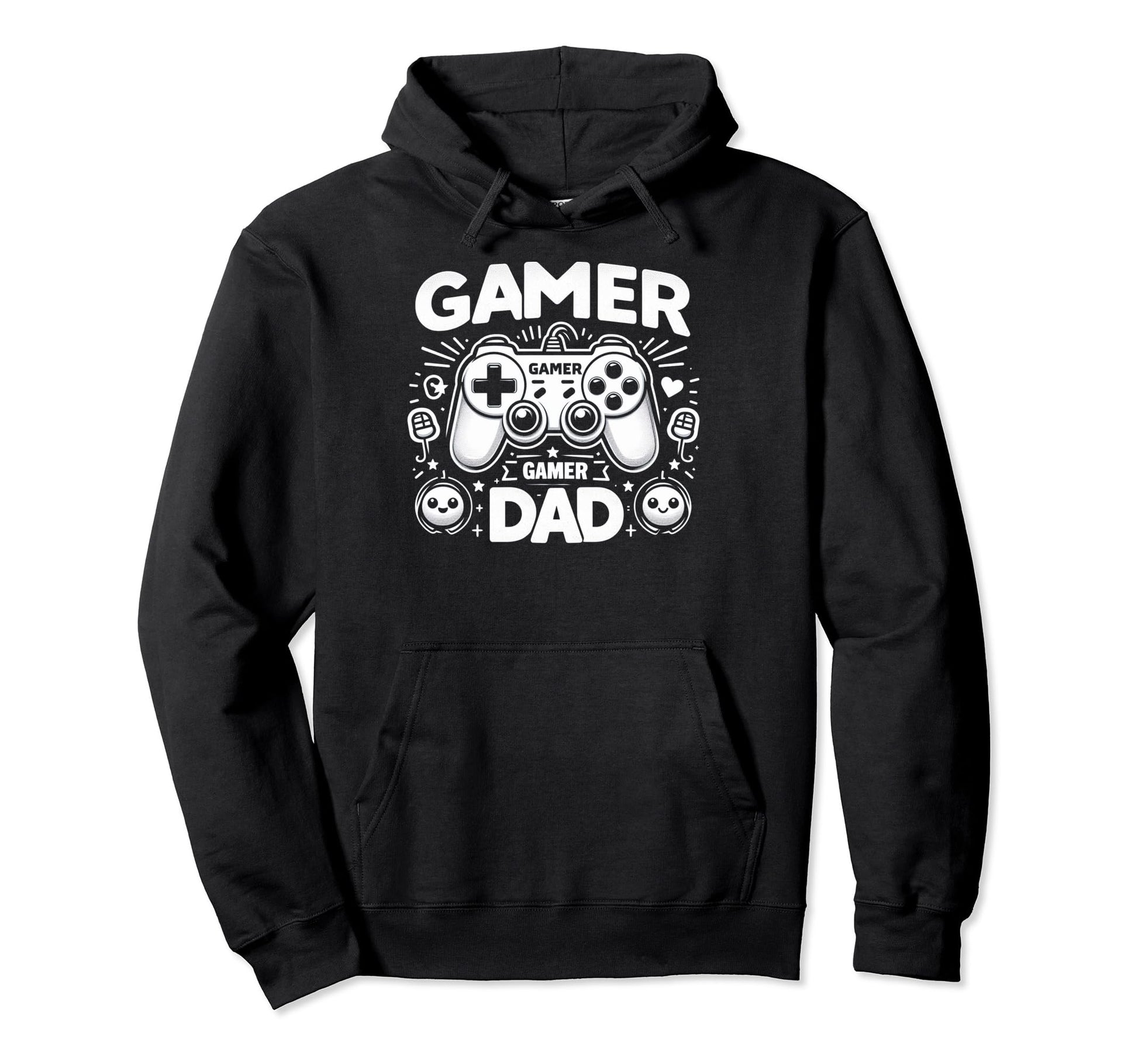 Gamer Dad Game Controller Gaming Hoodie - Fun Novelty Design Men Women - T-Shirt, Sweatshirt, Hoodie