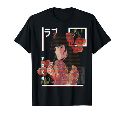 Anime Rgb Glitch Japanese Aesthetic T-Shirt - Graphic Print Unisex - T-Shirt, Sweatshirt, Hoodie