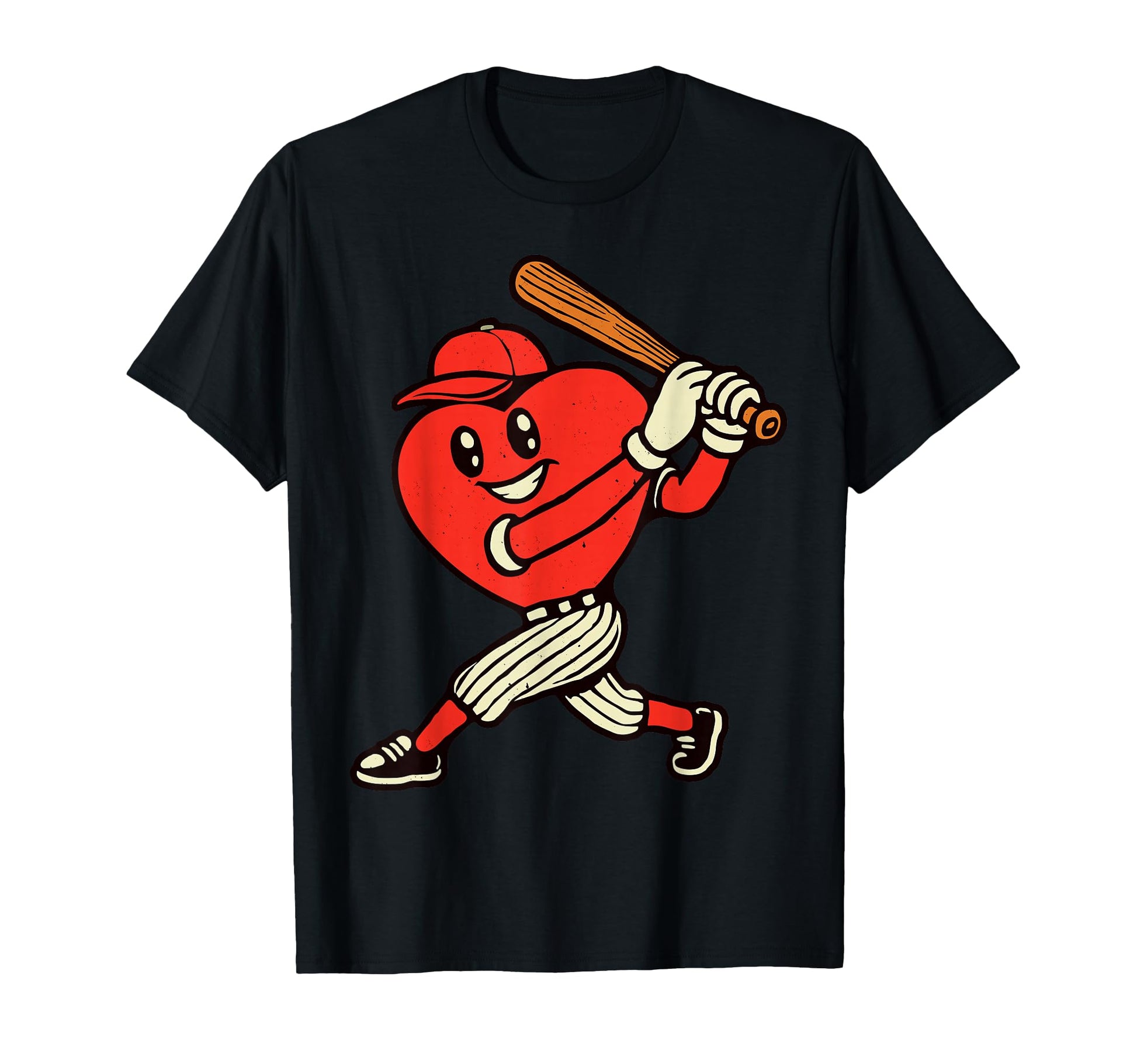 Valentines Day Heart Baseball Hitter T-Shirt - Trendy Graphic for Adults - T-Shirt, Sweatshirt, Hoodie
