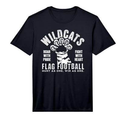 Wildcats Flag Football Game Day T-Shirt - Novelty Apparel for Adults - T-Shirt, Sweatshirt, Hoodie