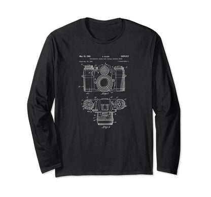 Patent 1962 Camera Photographer Gift T-Shirt - Custom Art Print Men Women - T-Shirt, Sweatshirt, Hoodie
