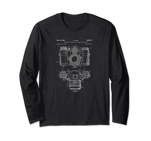 Patent 1962 Camera Photographer Gift T-Shirt - Custom Art Print Men Women - T-Shirt, Sweatshirt, Hoodie