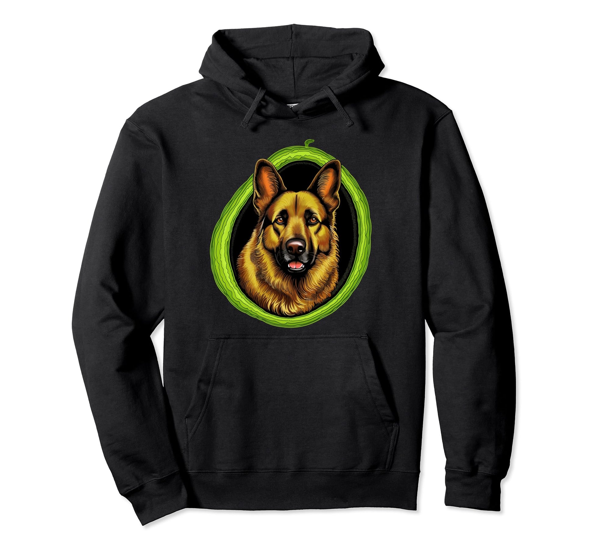 German Shepherd Funny Dog Avocado Hoodie - Unique Graphic Men Women - T-Shirt, Sweatshirt, Hoodie