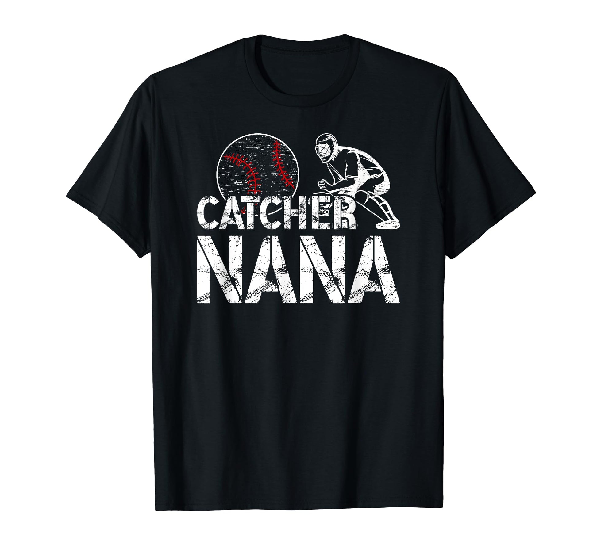 Baseball Catcher Nana Grandma Nana T-Shirt - Minimalist Print Unisex - T-Shirt, Sweatshirt, Hoodie