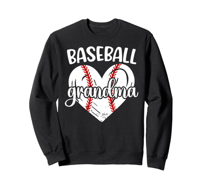 Baseball Grandma Baseball Player Sweatshirt - Minimalist Print Unisex - T-Shirt, Sweatshirt, Hoodie