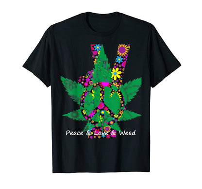 I Love Weed And World Peace Sweatshirt - Aesthetic Graphic for Adults - T-Shirt, Sweatshirt, Hoodie