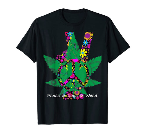 I Love Weed And World Peace Sweatshirt - Aesthetic Graphic for Adults - T-Shirt, Sweatshirt, Hoodie