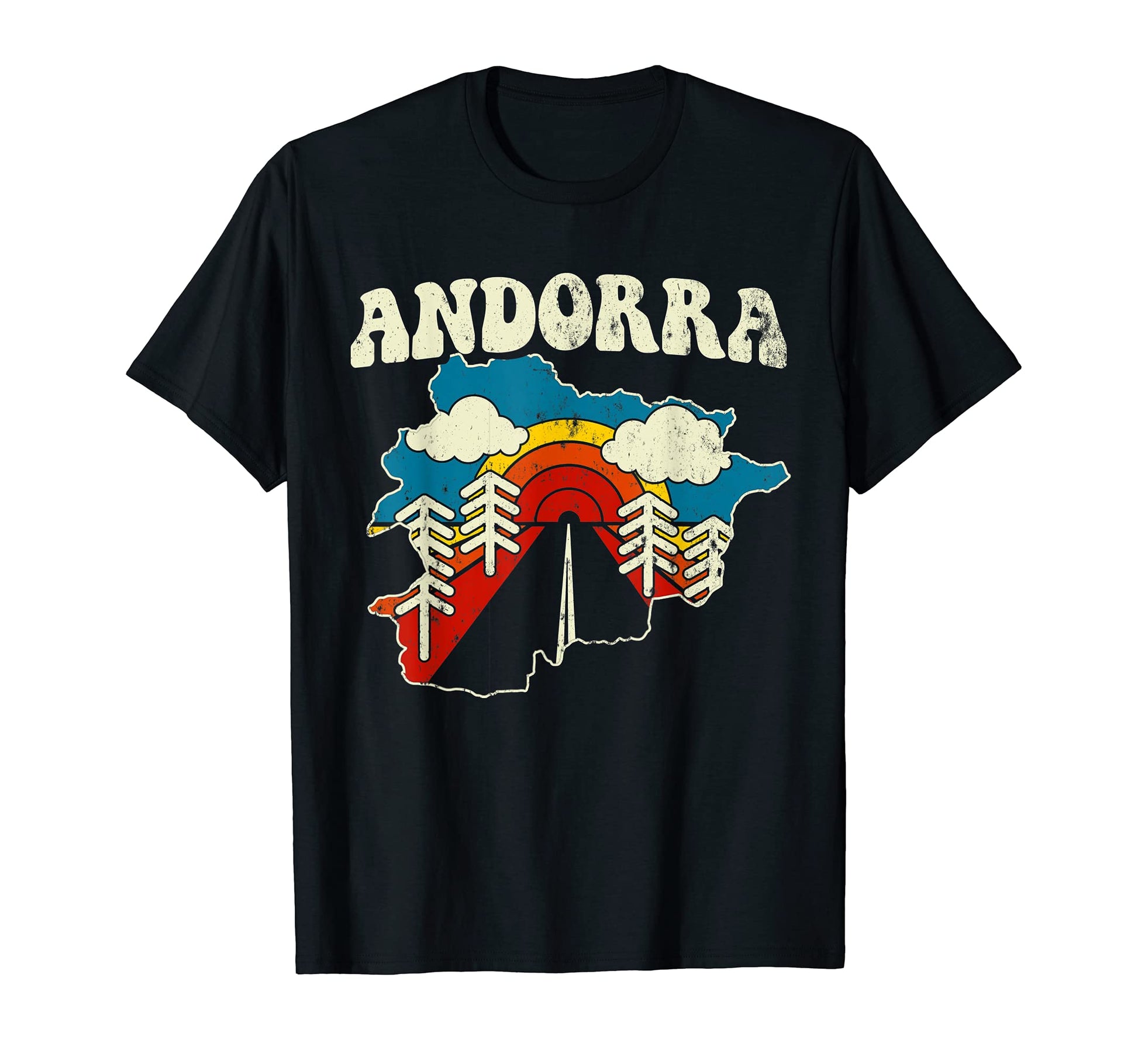 Andorra Andorran Country Europe T-Shirt - Fun Novelty Design Men Women - T-Shirt, Sweatshirt, Hoodie