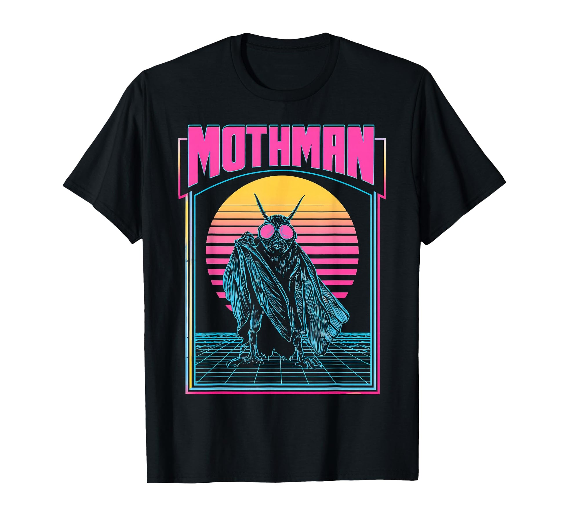 Mothman Cryptozoology Cryptid Vaporwave T-Shirt - Streetwear Style Unisex - T-Shirt, Sweatshirt, Hoodie
