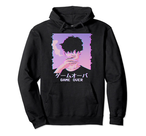 Japanese Vaporwave Aesthetic Anime Lofi Game Hoodie - Graphic Print Unisex - T-Shirt, Sweatshirt, Hoodie
