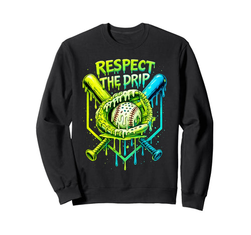 Baseball Drip Team And Ice Cream Sweatshirt - Custom Art Print Unisex - T-Shirt, Sweatshirt, Hoodie