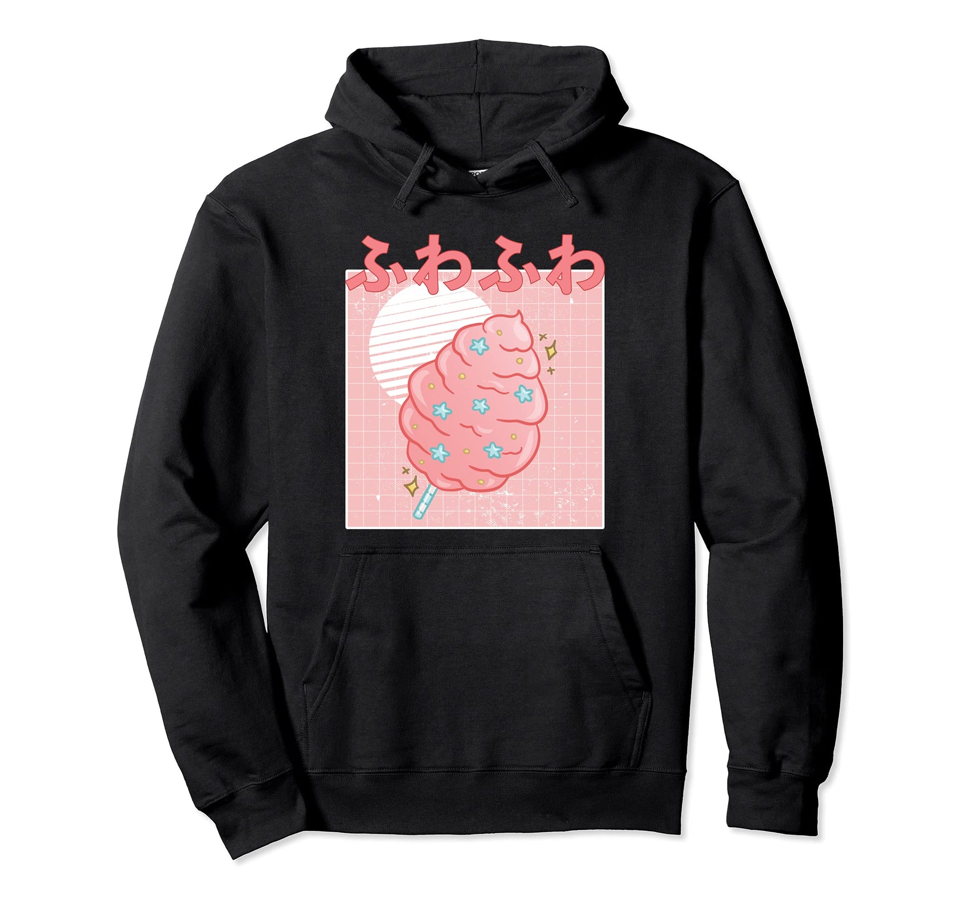 90S Anime Kawaii Japanese Cotton Candy Hoodie - Trendy Graphic Unisex - T-Shirt, Sweatshirt, Hoodie