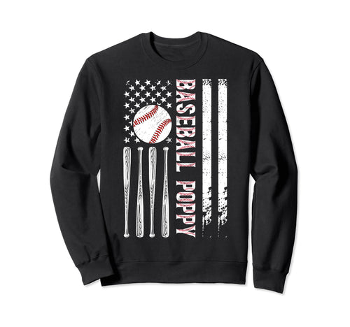 Baseball Poppy Baseball Player Sweatshirt - Fun Novelty Design for Adults - T-Shirt, Sweatshirt, Hoodie