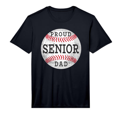 Proud Senior Baseball Player Dad T-Shirt - Aesthetic Graphic Unisex - T-Shirt, Sweatshirt, Hoodie