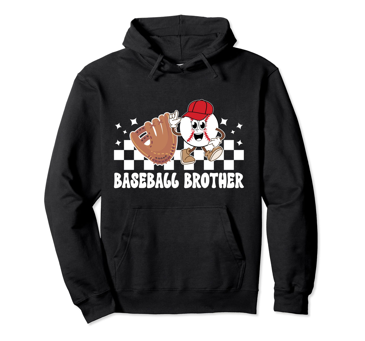 Baseball Brother Baseball Players Hoodie - Aesthetic Graphic Unisex - T-Shirt, Sweatshirt, Hoodie