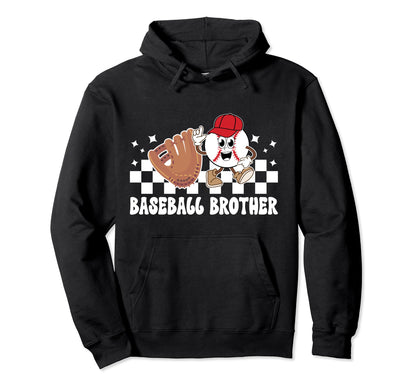 Baseball Brother Baseball Players Hoodie - Aesthetic Graphic Unisex - T-Shirt, Sweatshirt, Hoodie