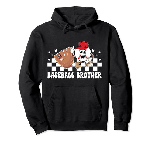 Baseball Brother Baseball Players Hoodie - Aesthetic Graphic Unisex - T-Shirt, Sweatshirt, Hoodie