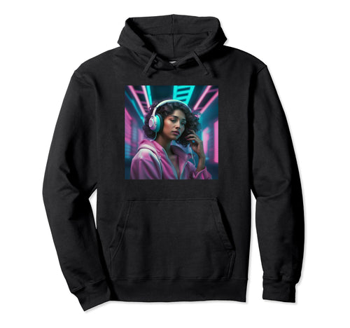 Anime Gamer Music Vaporwave Aesthetic Hoodie - Novelty Apparel for Adults - T-Shirt, Sweatshirt, Hoodie