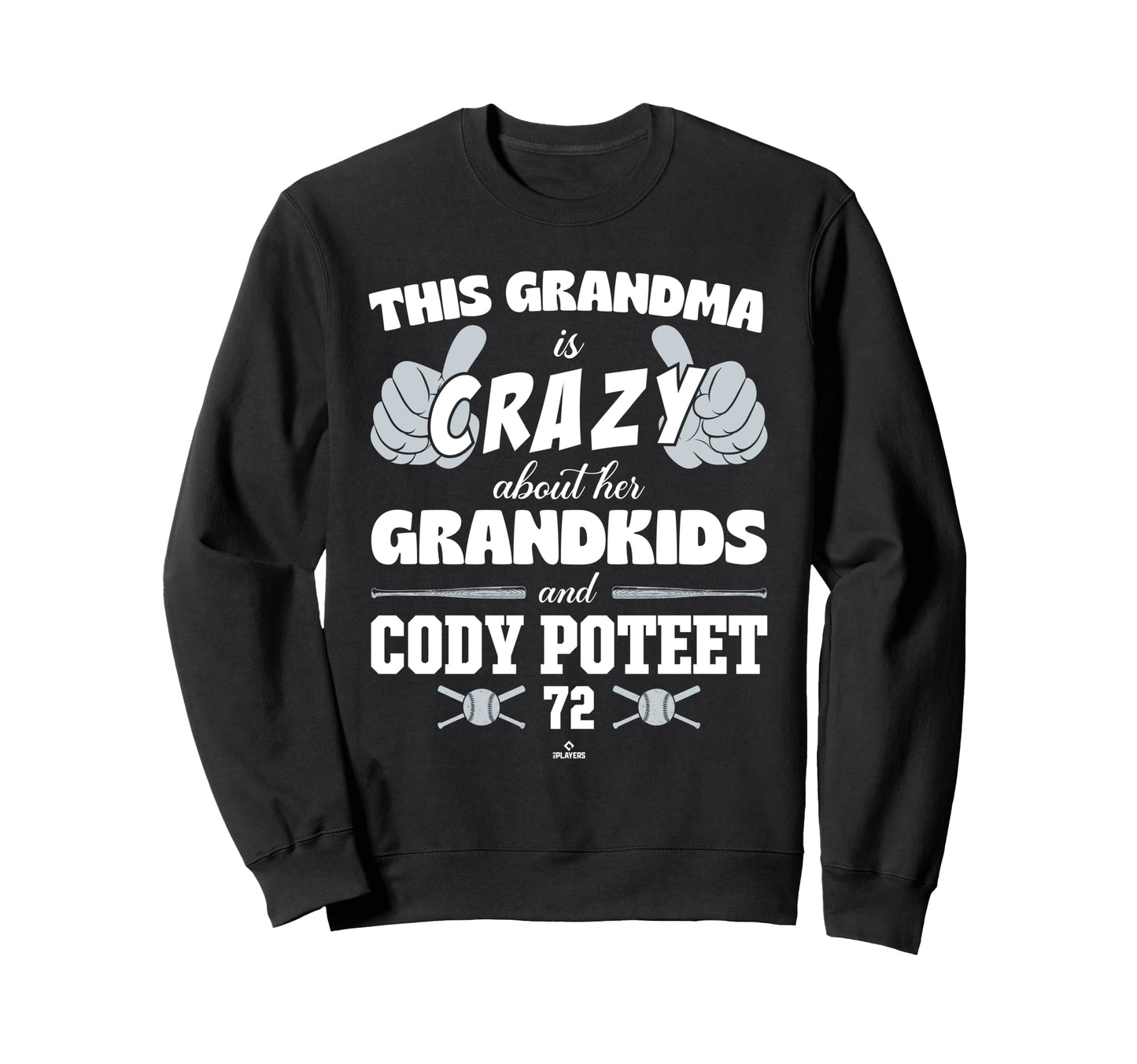 Grandma Crazy Cody Poteet New York Sweatshirt - Minimalist Print Men Women - T-Shirt, Sweatshirt, Hoodie