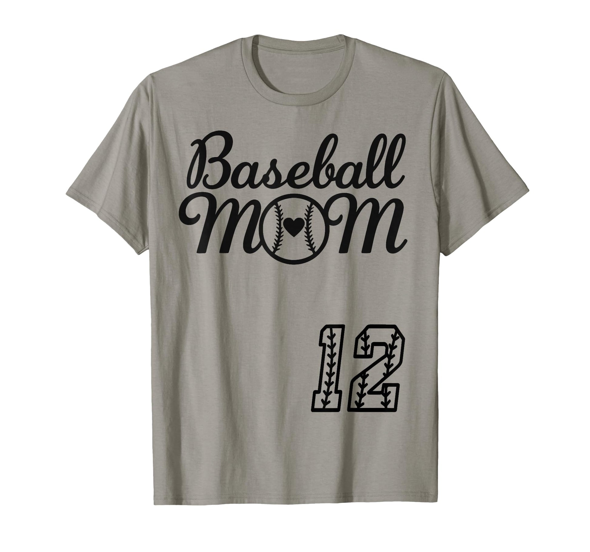 Baseball Mom Jersey 12 Baseball Favorite T-Shirt - Trendy Graphic Unisex - T-Shirt, Sweatshirt, Hoodie