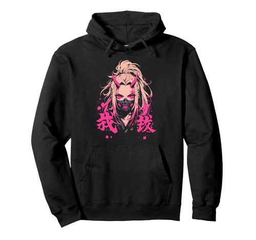 Goth Grunge Demon Anime Waifu Horror Hoodie - Novelty Apparel for Adults - T-Shirt, Sweatshirt, Hoodie