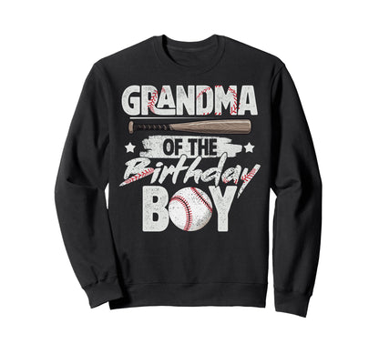 Grandma Birthday Matching Baseball Sweatshirt - Unique Graphic Unisex - T-Shirt, Sweatshirt, Hoodie