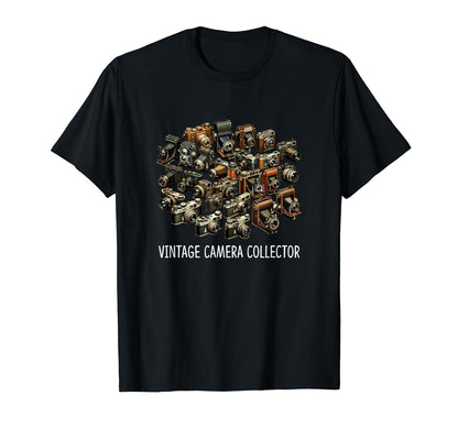 Camera Collector T-Shirt - Trendy Graphic Unisex - T-Shirt, Sweatshirt, Hoodie