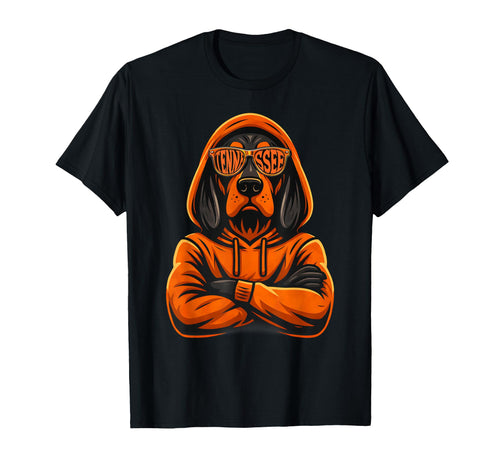 Tennessee Dog Shaped Sunglasses Varsity T-Shirt - Graphic Print Men Women - T-Shirt, Sweatshirt, Hoodie