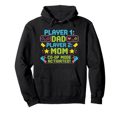 Gaming Fathers Day Gamer Dad And Mom Hoodie - Trendy Graphic Unisex - T-Shirt, Sweatshirt, Hoodie