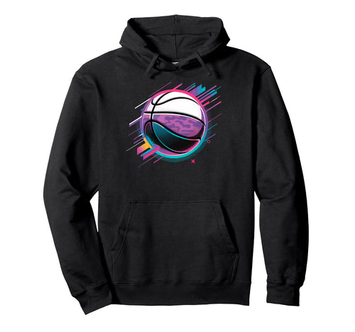 Colorful Basketball Ball Basketball Player Hoodie - Unique Graphic Unisex - T-Shirt, Sweatshirt, Hoodie