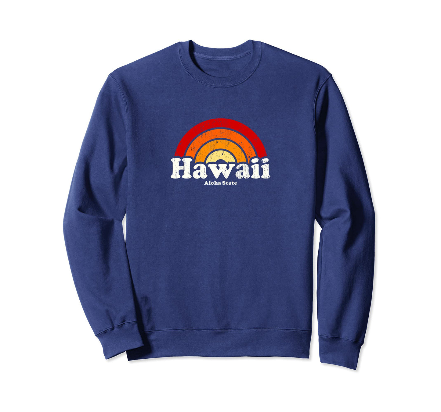 Hawaii 70S Rainbow Sweatshirt - Unique Graphic for Adults - T-Shirt, Sweatshirt, Hoodie