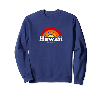 Hawaii 70S Rainbow Sweatshirt - Unique Graphic for Adults - T-Shirt, Sweatshirt, Hoodie
