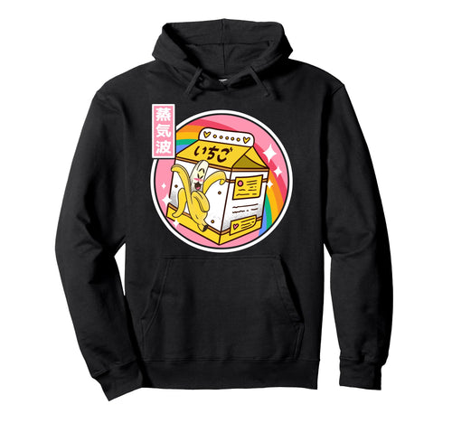 Banana Milk Carton Japan 80S Otaku Hoodie - Trendy Graphic for Adults - T-Shirt, Sweatshirt, Hoodie