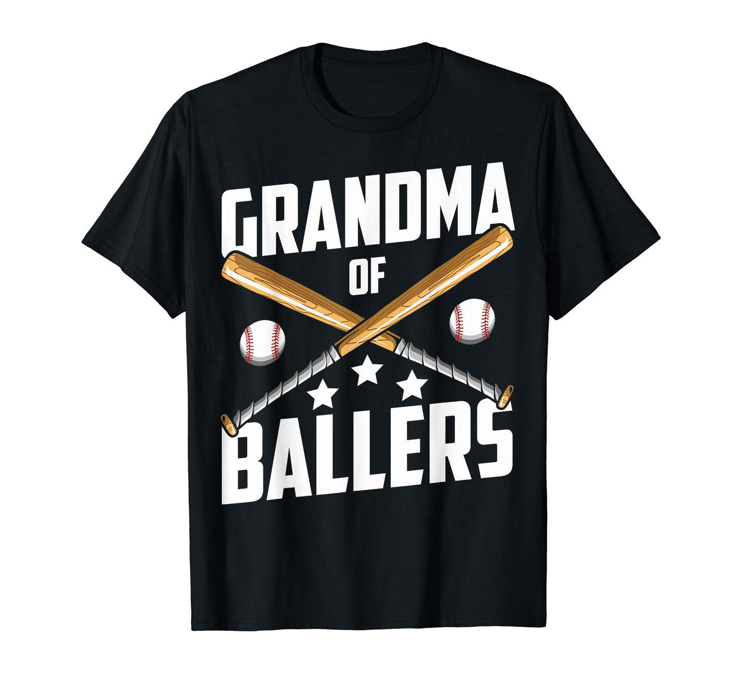 Grandson Softball Grandma Ballers T-Shirt - Graphic Print Men Women - T-Shirt, Sweatshirt, Hoodie