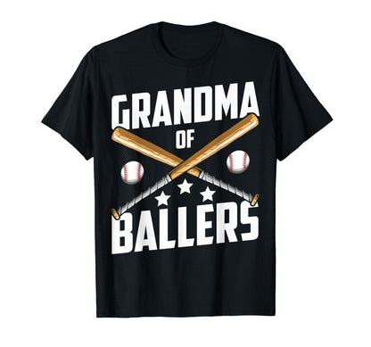 Grandson Softball Grandma Ballers T-Shirt - Graphic Print Men Women - T-Shirt, Sweatshirt, Hoodie