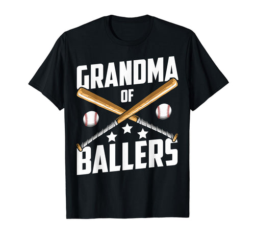Grandson Softball Grandma Ballers T-Shirt - Graphic Print Men Women - T-Shirt, Sweatshirt, Hoodie