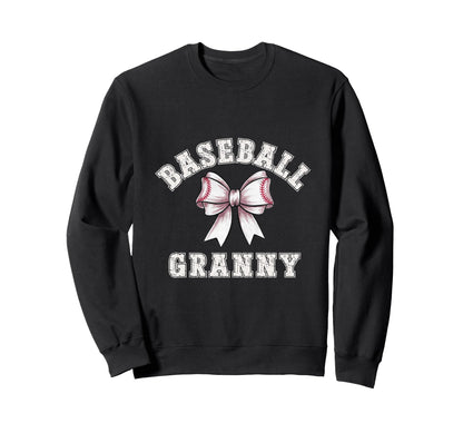 Coquette Baseball Granny Bow Game Sweatshirt - Novelty Apparel for Adults - T-Shirt, Sweatshirt, Hoodie