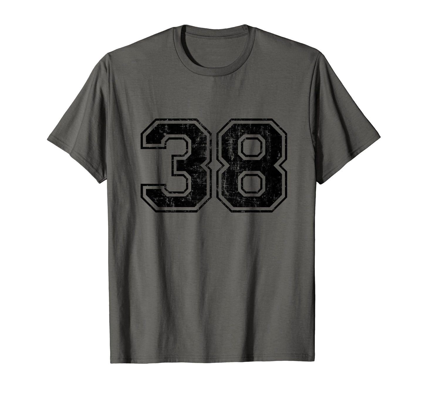 Number 38 Varsity Distressed Sport T-Shirt - Streetwear Style for Adults - T-Shirt, Sweatshirt, Hoodie