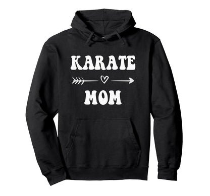 Karate Mom Martial Art Stylish Sports Mom Hoodie - Graphic Print Unisex - T-Shirt, Sweatshirt, Hoodie